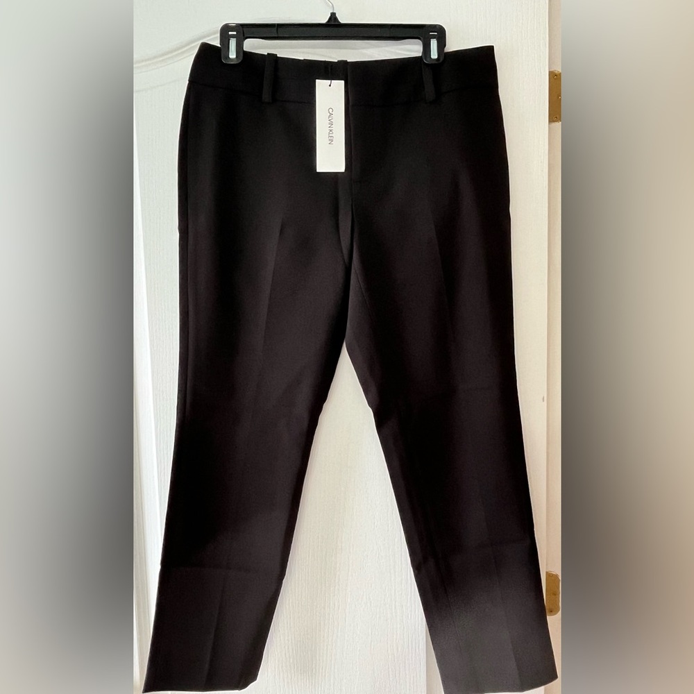 CALVIN KLEIN BLACK MODERN ANKLE PANT